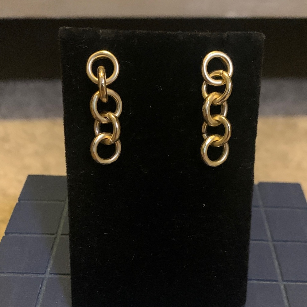 Lucky Brand Gold Chain Earrings NWOT